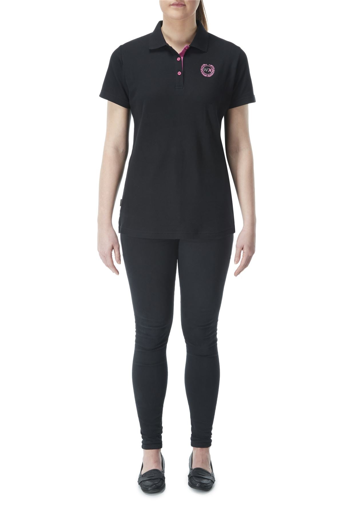 Womens Polo Shirt - Black - Work Kit Girl