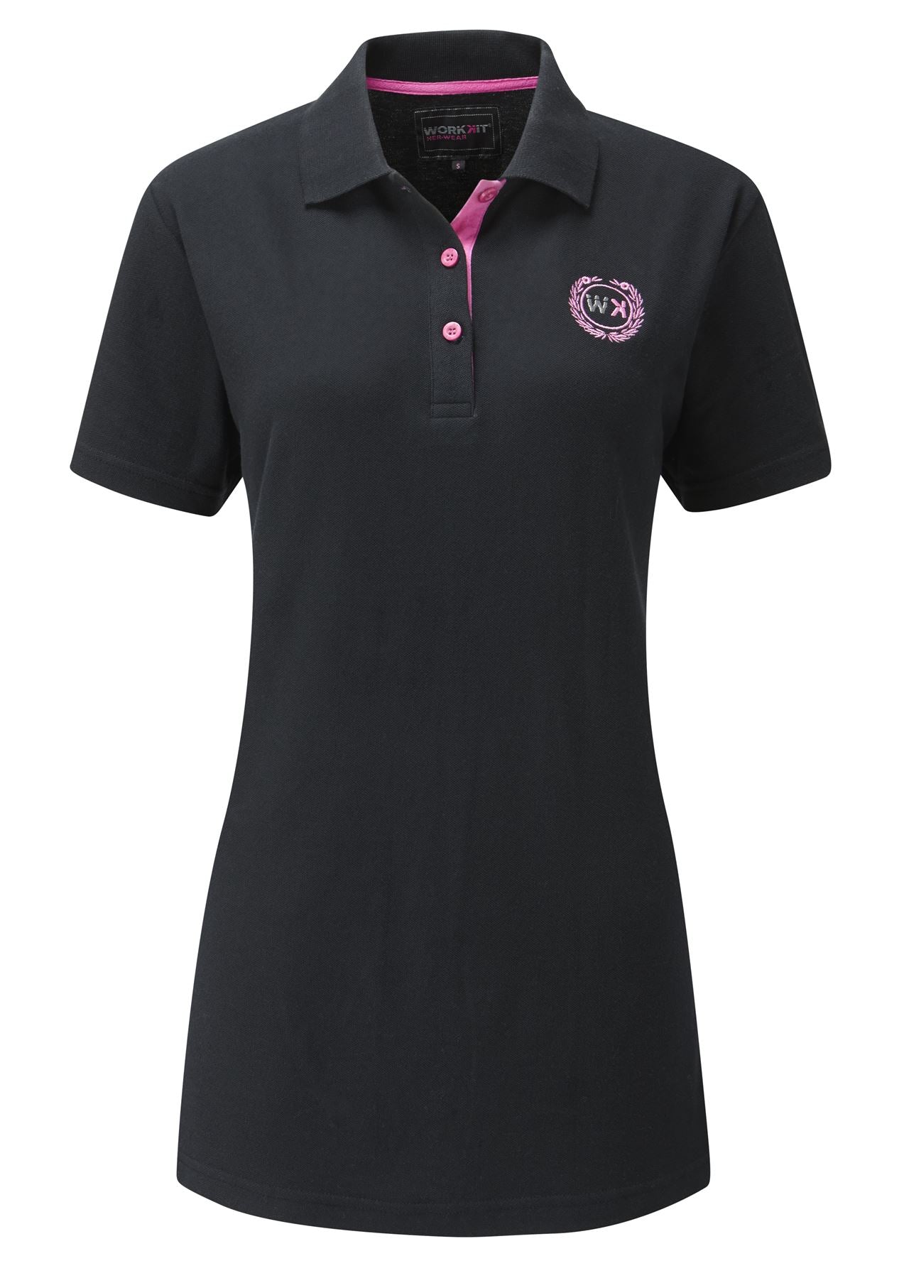 Womens Polo Shirt - Black - Work Kit Girl