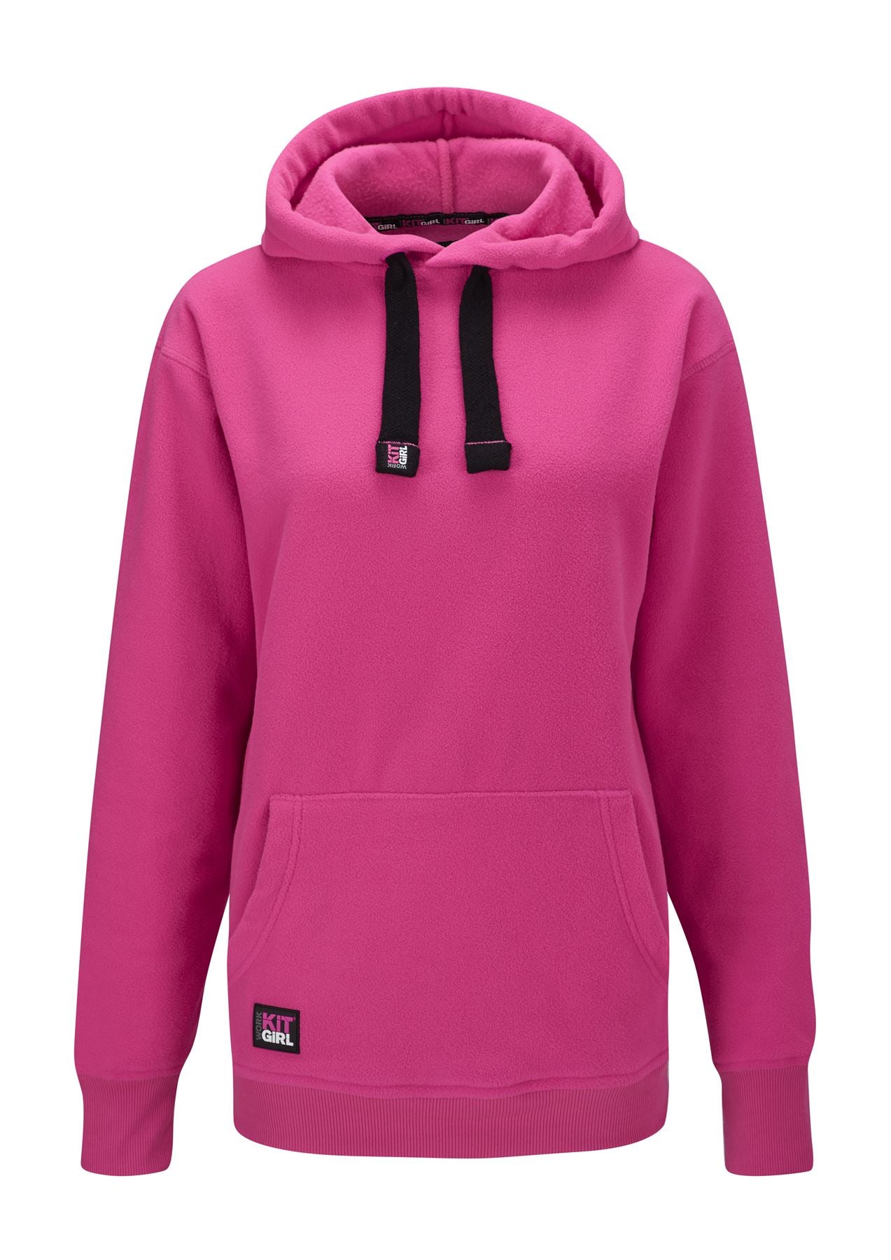 Womens Supersoft Fleece Hoodie - Pink - Work Kit Girl