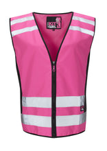 Load image into Gallery viewer, Womens See Me Hi Vis Pink Waistcoat/Vest - Pink - Work Kit Girl