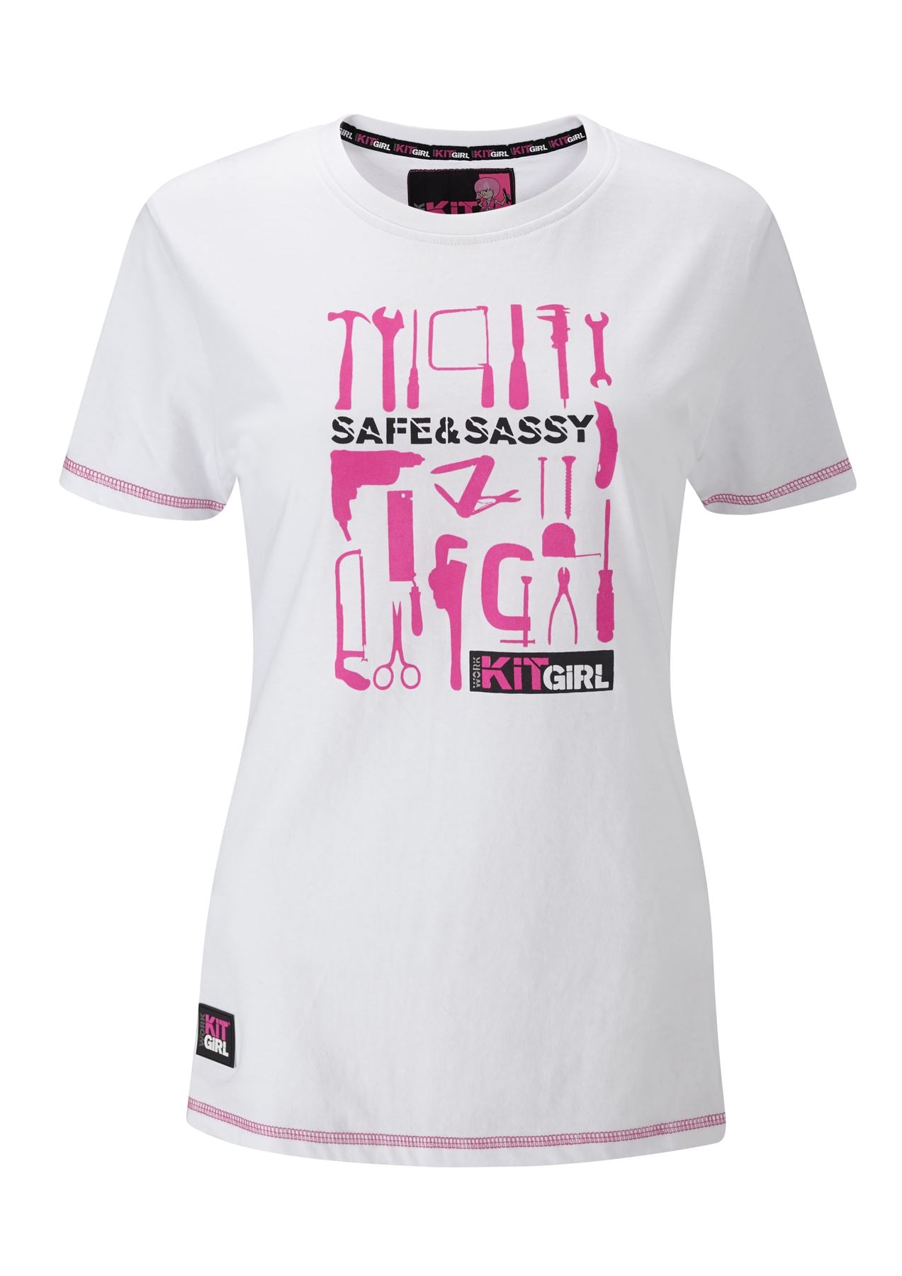 Womens Pack Of 3 Tee Shirts - Work Kit Girl