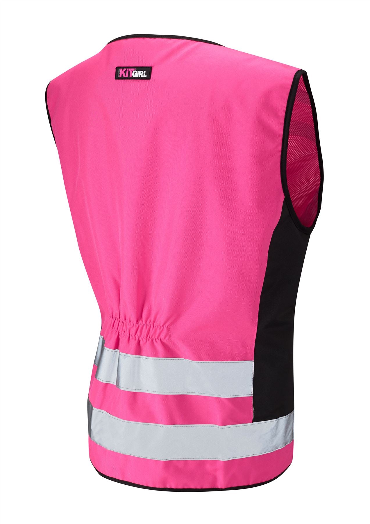 Womens See Me Hi Vis Pink Waistcoat/Vest - Pink - Work Kit Girl